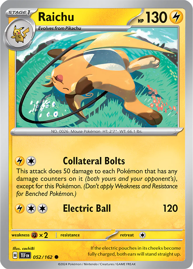 Raichu - 052/162 - Temporal Forces