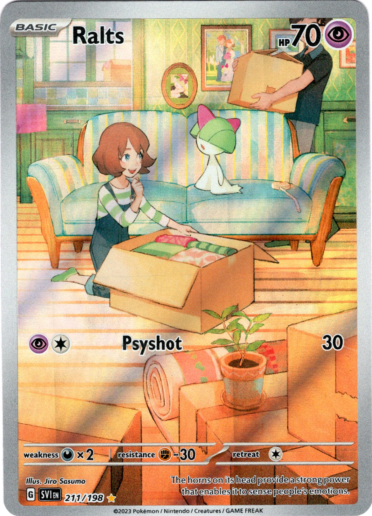Ralts - 211/198 - Scarlet & Violet - Holo