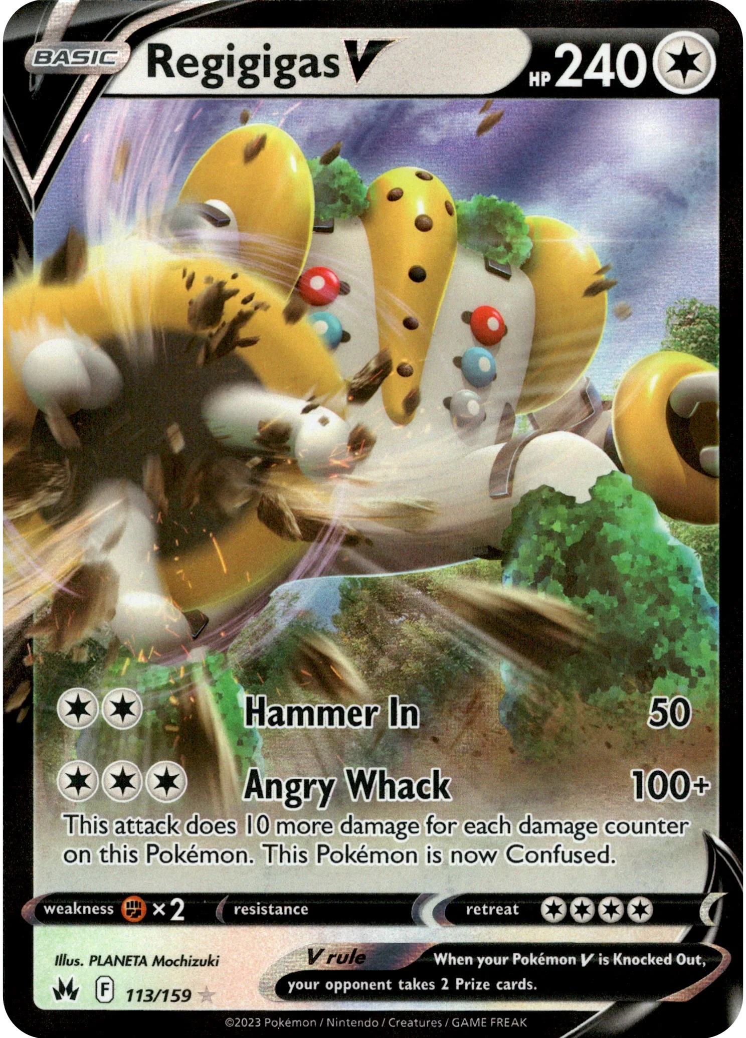 Regigigas V - 113/159 - Crown Zenith - Holo