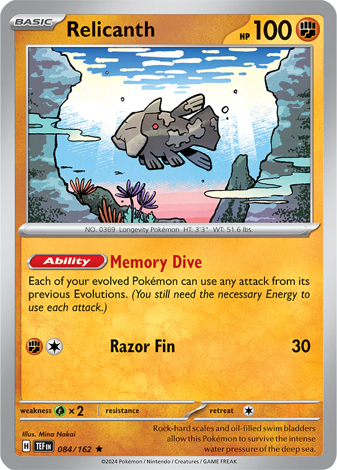 Relicanth - 084/162 - Temporal Forces - Holo