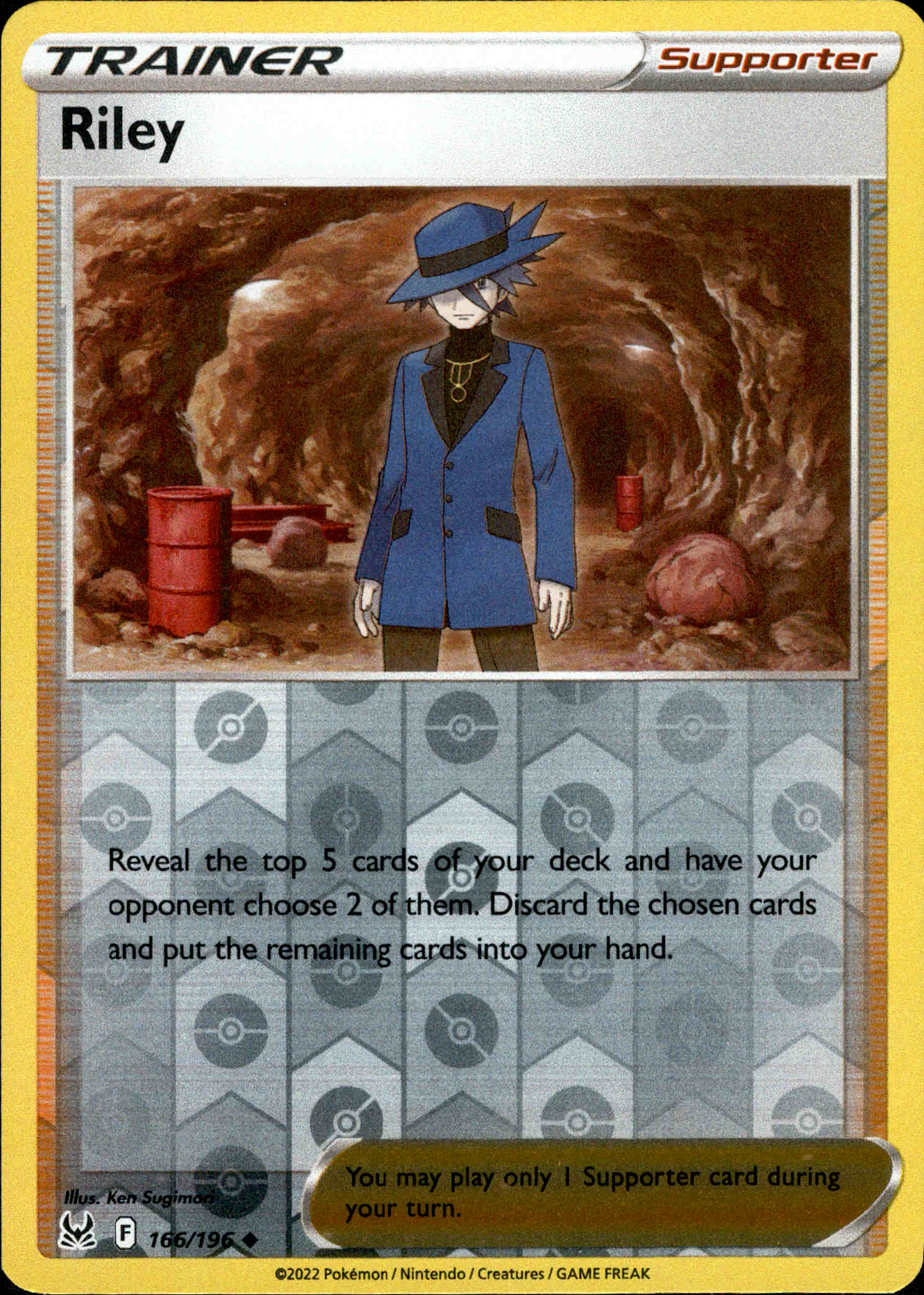 Riley - 166/196 - Lost Origin - Reverse Holo