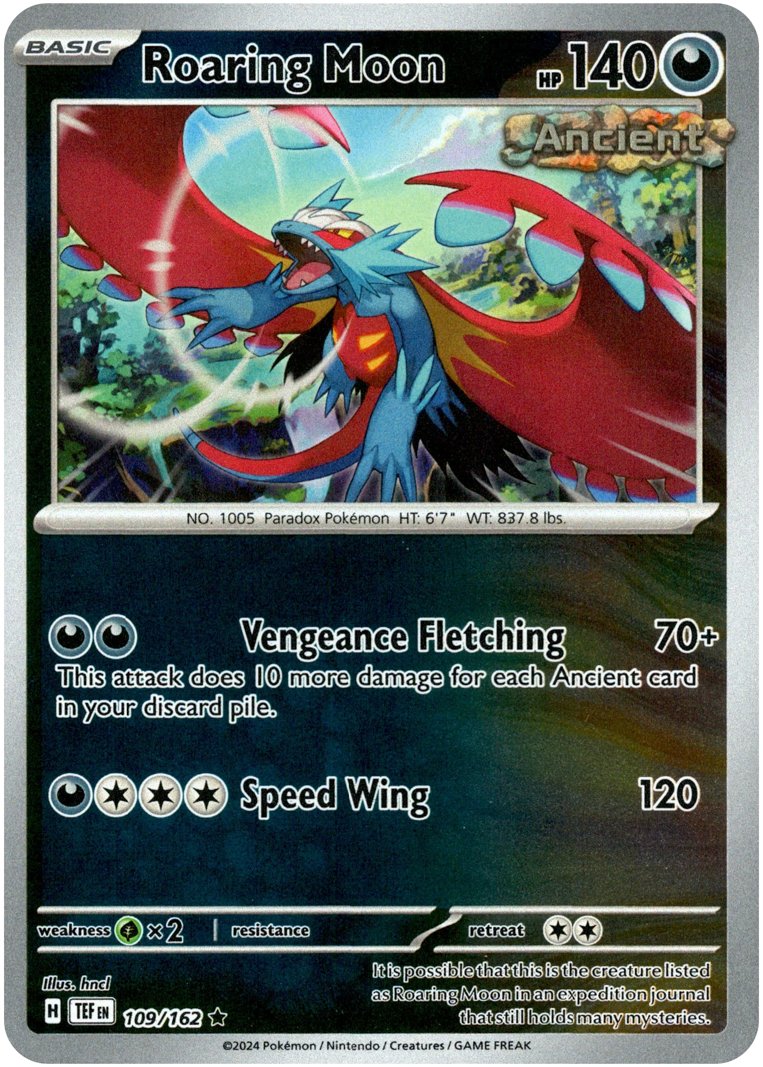 Roaring Moon - 109/162 - Temporal Forces - Reverse Holo