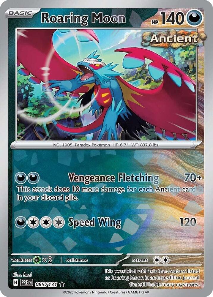 Roaring Moon (Poke Ball Pattern) - 065/131 - Prismatic Evolutions - Holo
