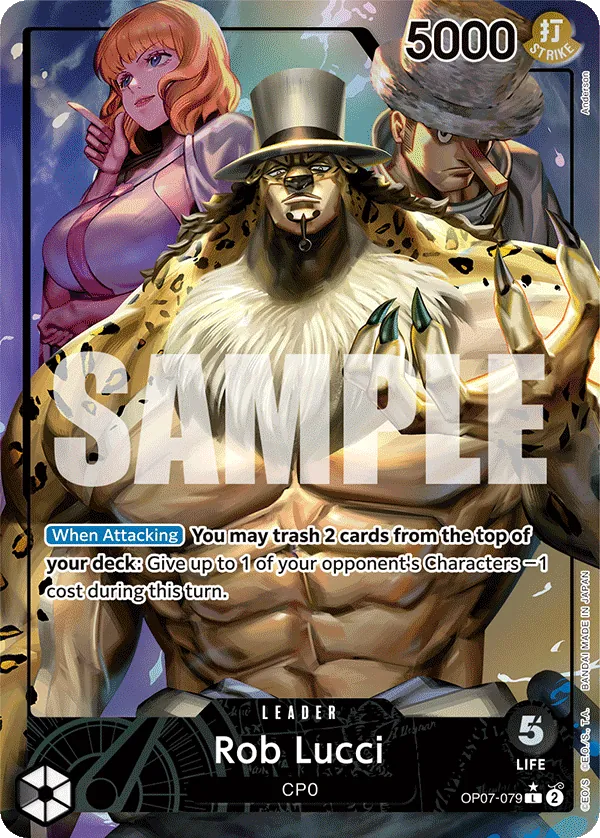 Rob Lucci Alternate Art - OP07-079L - 500 years in the Future - Foil