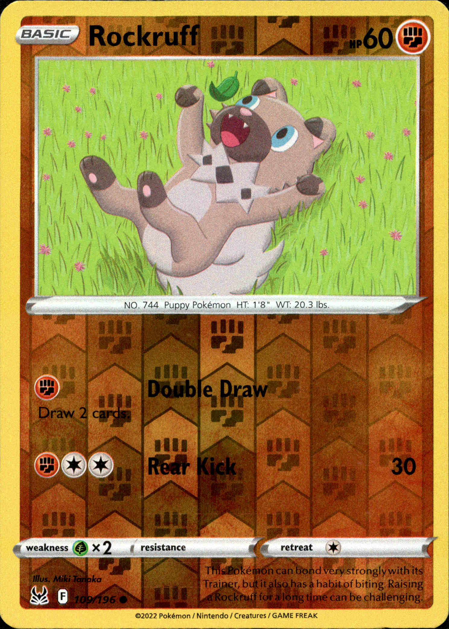 Rockruff - 109/196 - Lost Origin - Reverse Holo