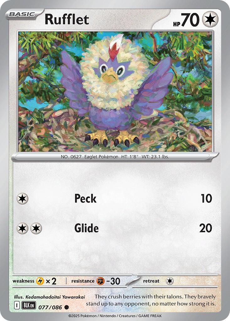 Rufflet - 077/086 - Black Bolt