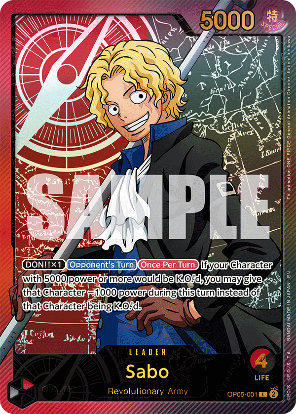 Sabo (SPR) - OP05-001 L - Anime 25th Collection - Foil