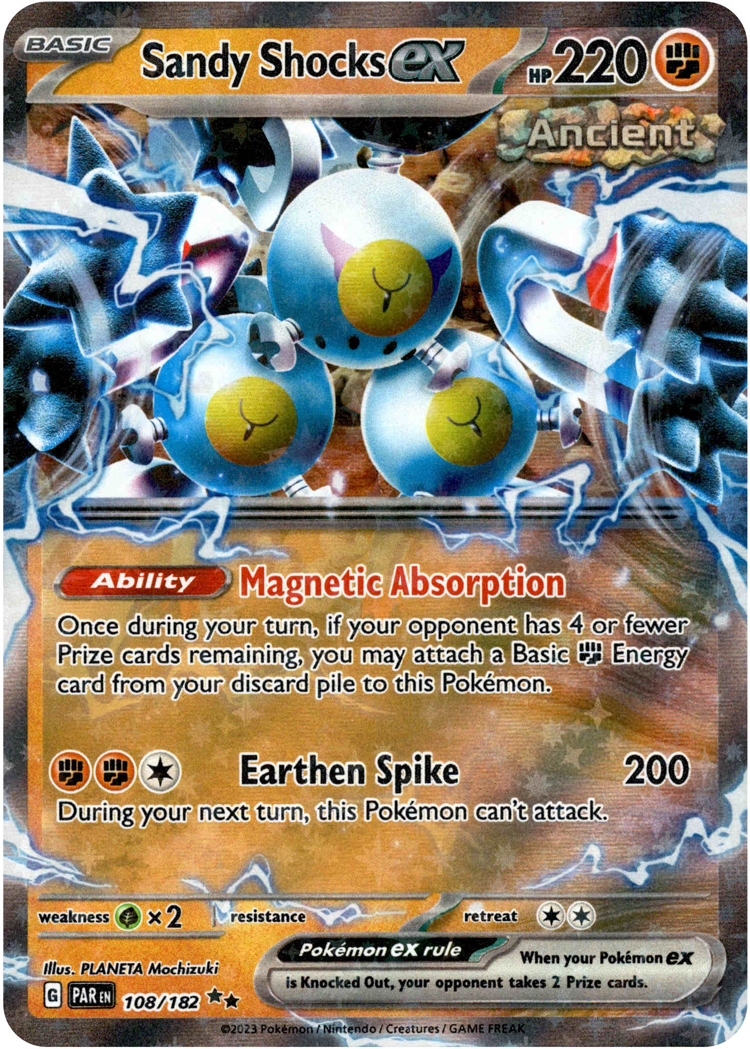 Sandy Shocks ex - 108/182 - Paradox Rift - Holo