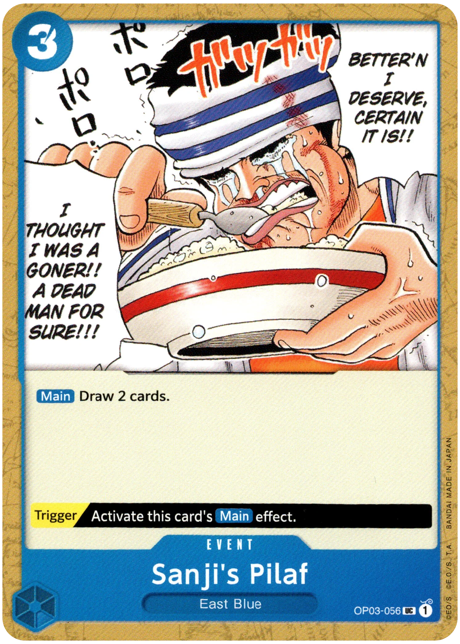 Sanji's Pilaf - OP03-056 UC - Pillars of Strength