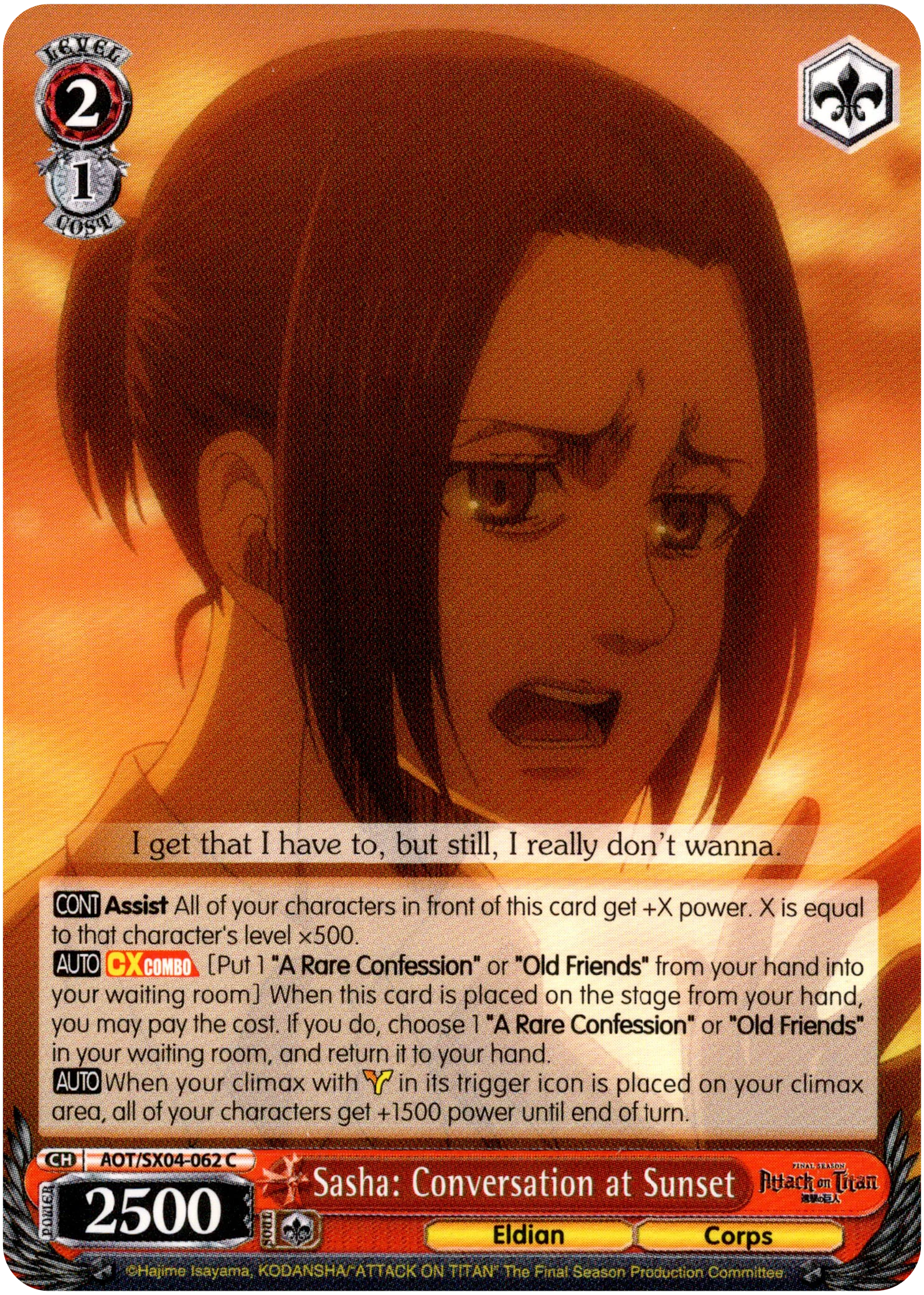 Sasha: Conversation at Sunset - AOT/SX04-062 C