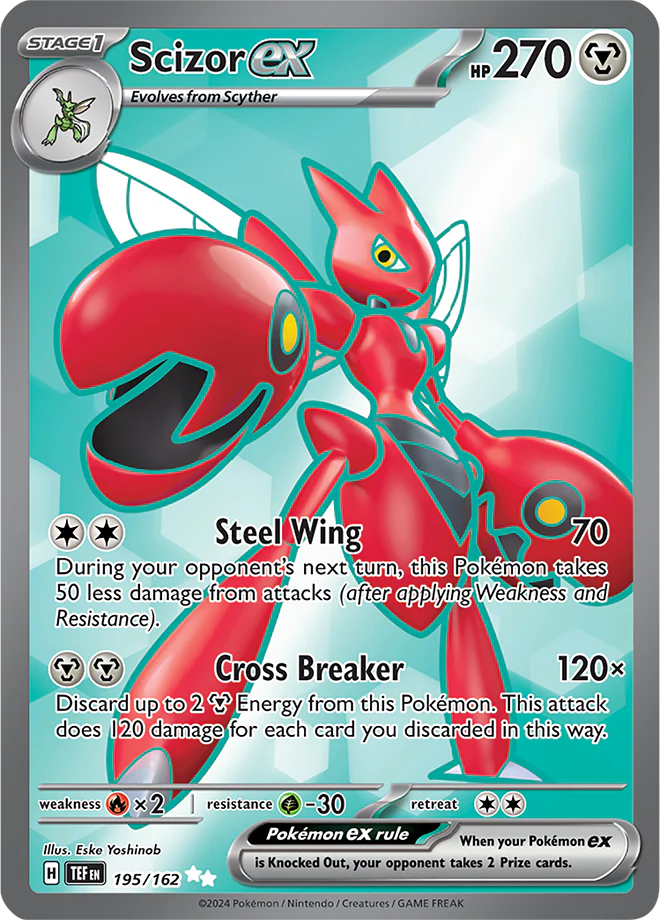 Scizor ex - 195/162 - Temporal Forces - Holo
