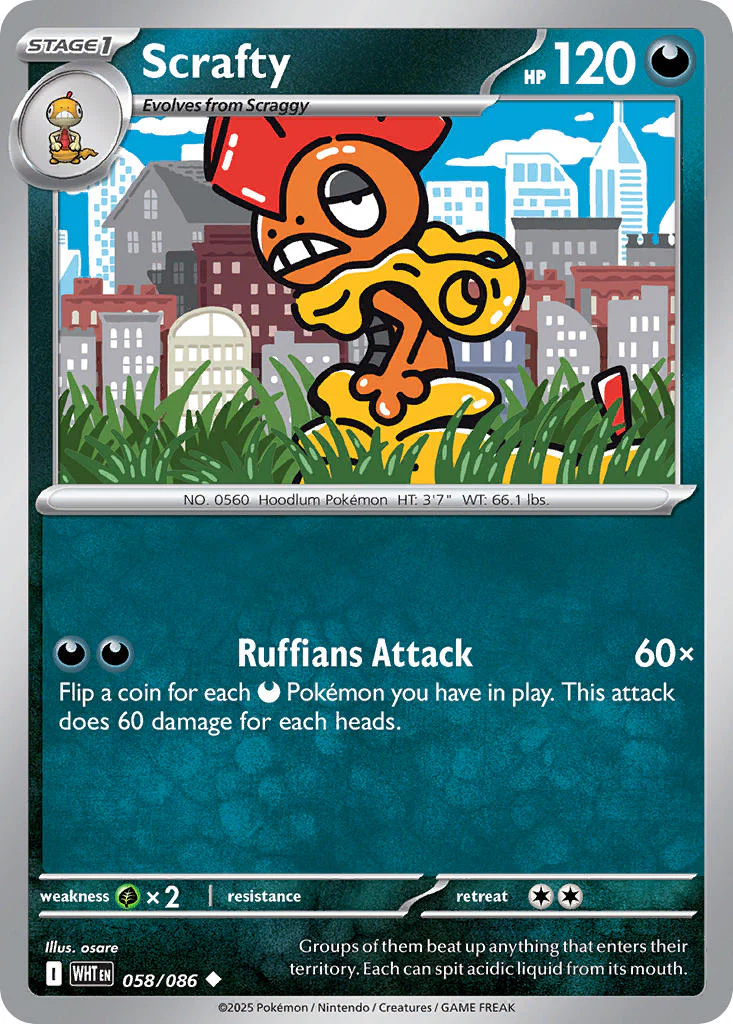 Scrafty - 058/086 - White Flare