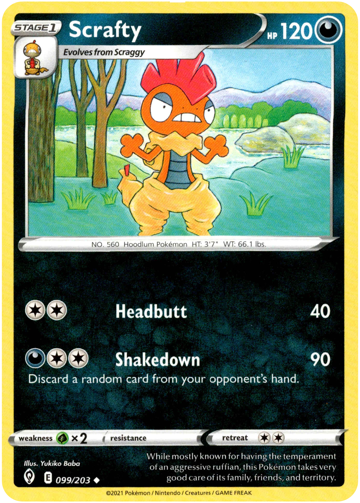 Scrafty - 099/203 - Evolving Skies