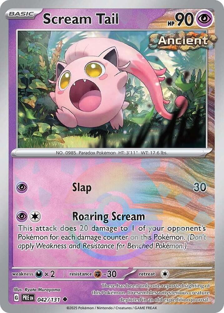 Scream Tail (Poke Ball Pattern) - 042/131 - Prismatic Evolutions - Holo