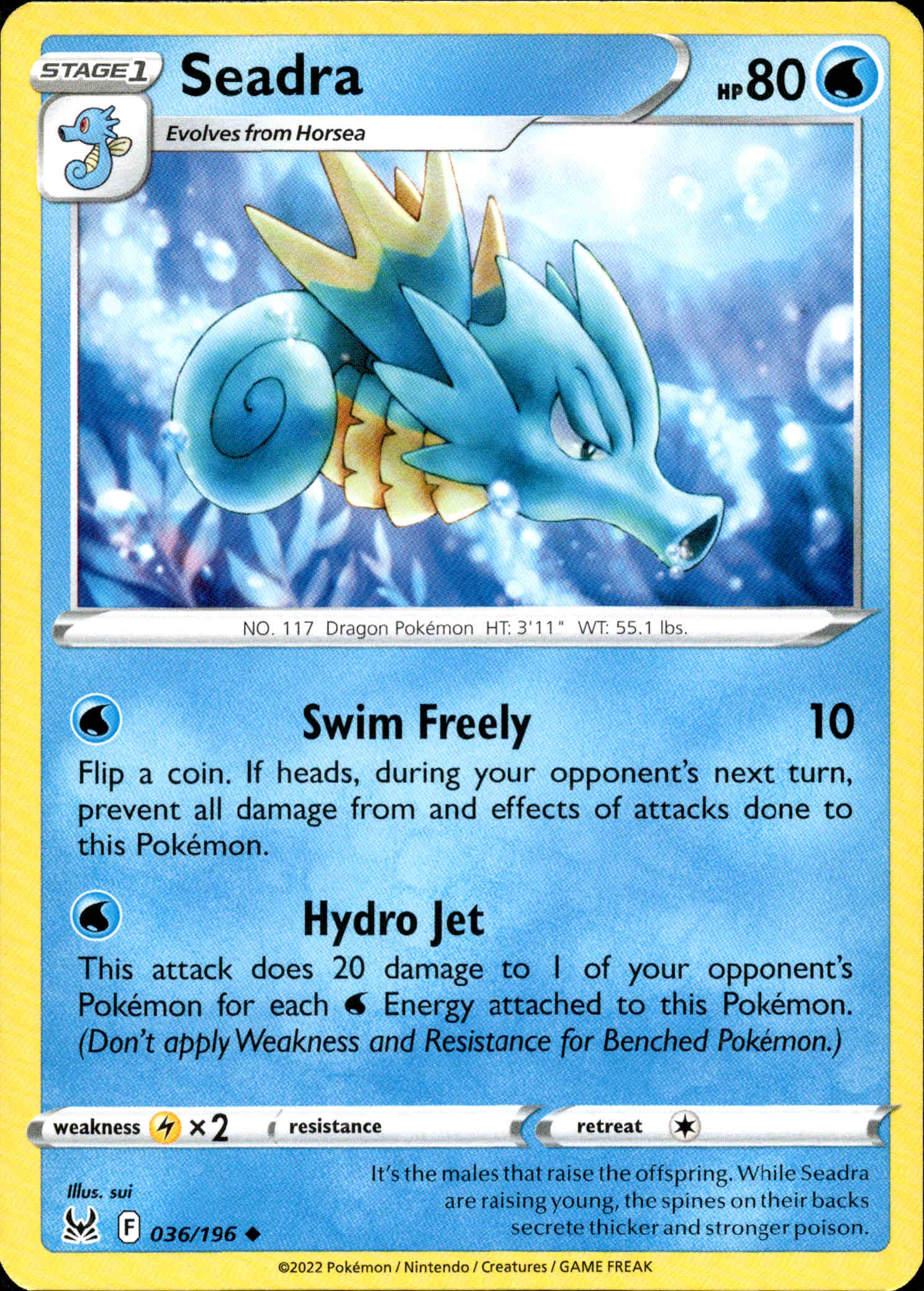 Seadra - 036/196 - Lost Origin