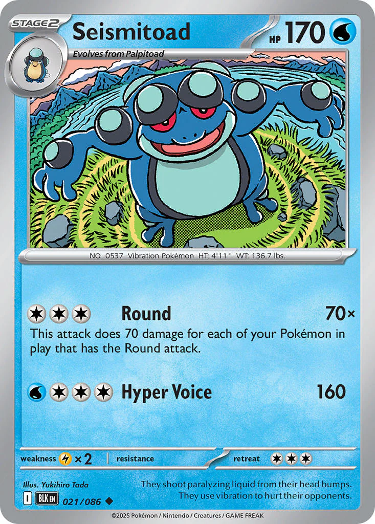 Seismitoad - 021/086 - Black Bolt