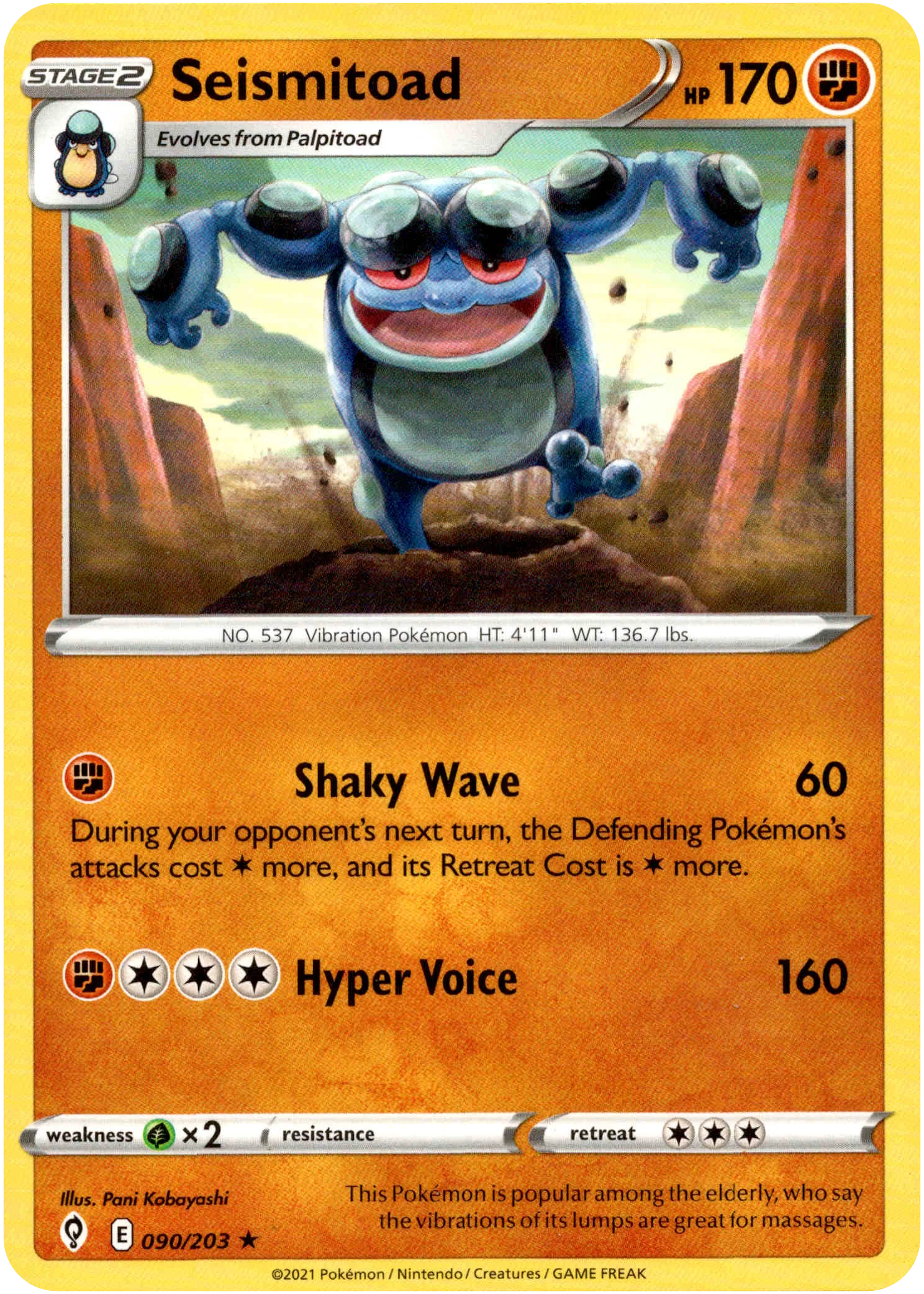 Seismitoad - 090/203 - Evolving Skies