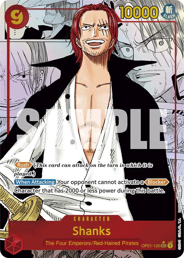 Shanks (Manga) - OP01-120 SEC - The Best - Foil
