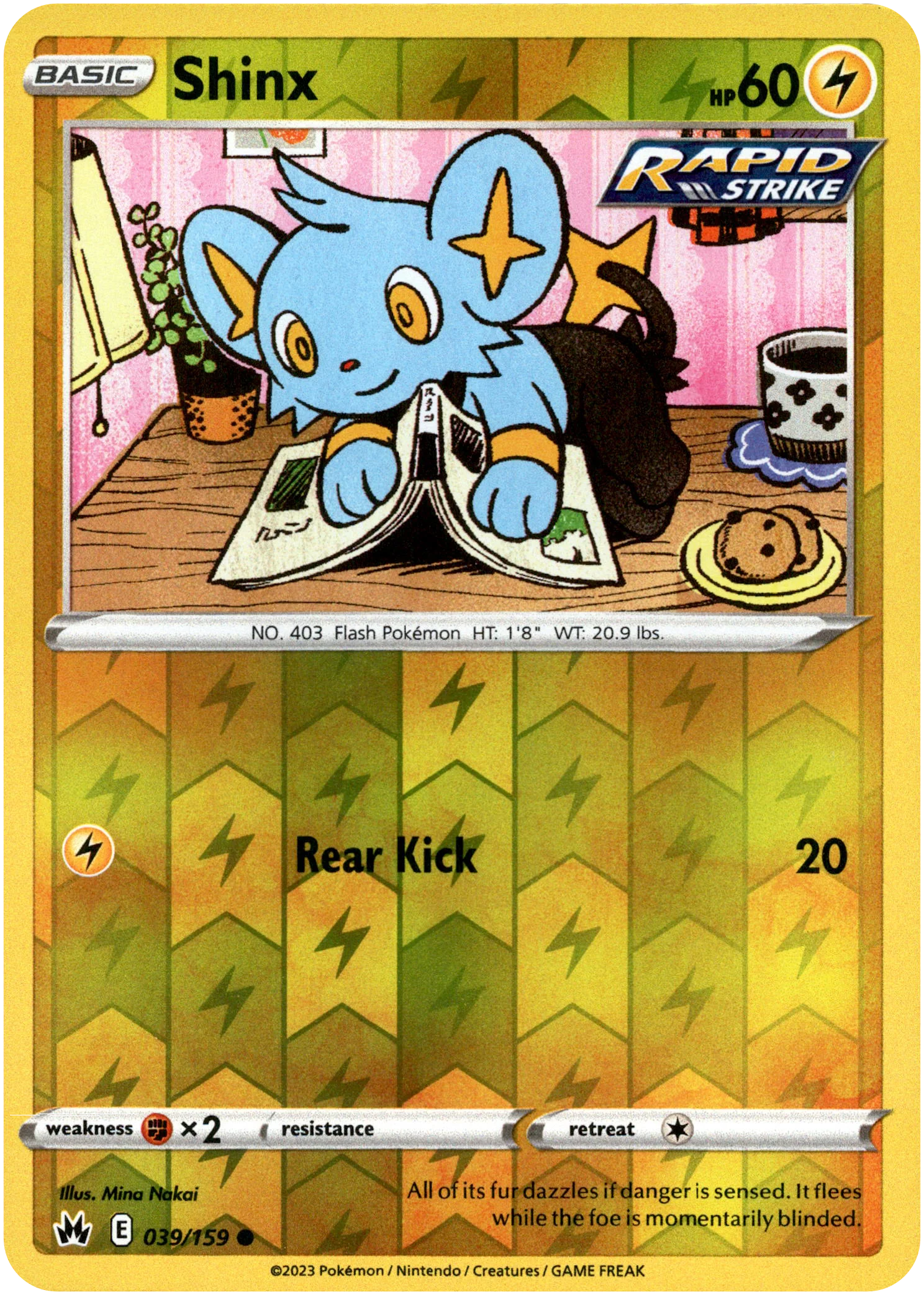 Shinx - 039/159 - Crown Zenith - Reverse Holo