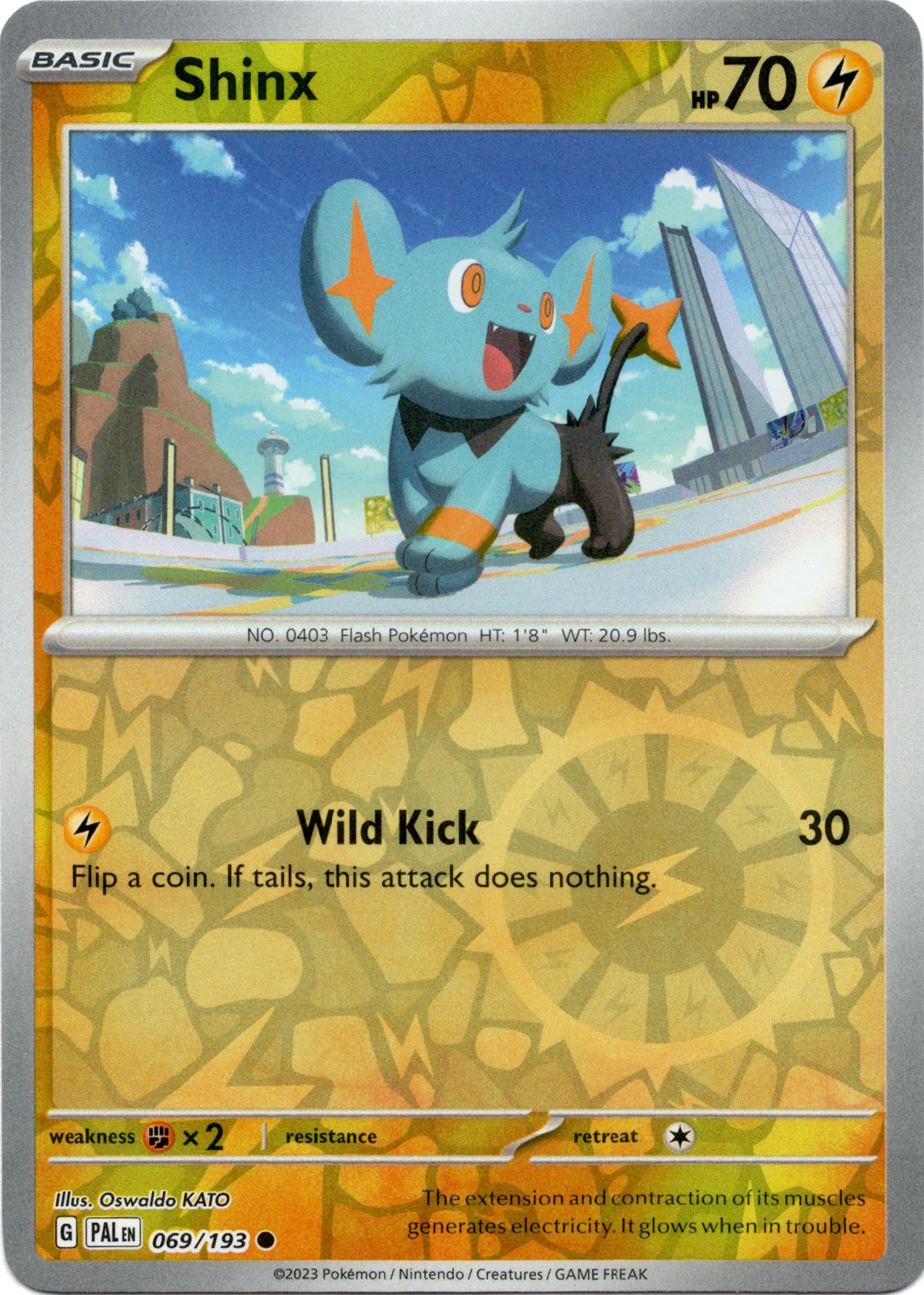 Shinx - 069/193 - Paldea Evolved - Reverse Holo