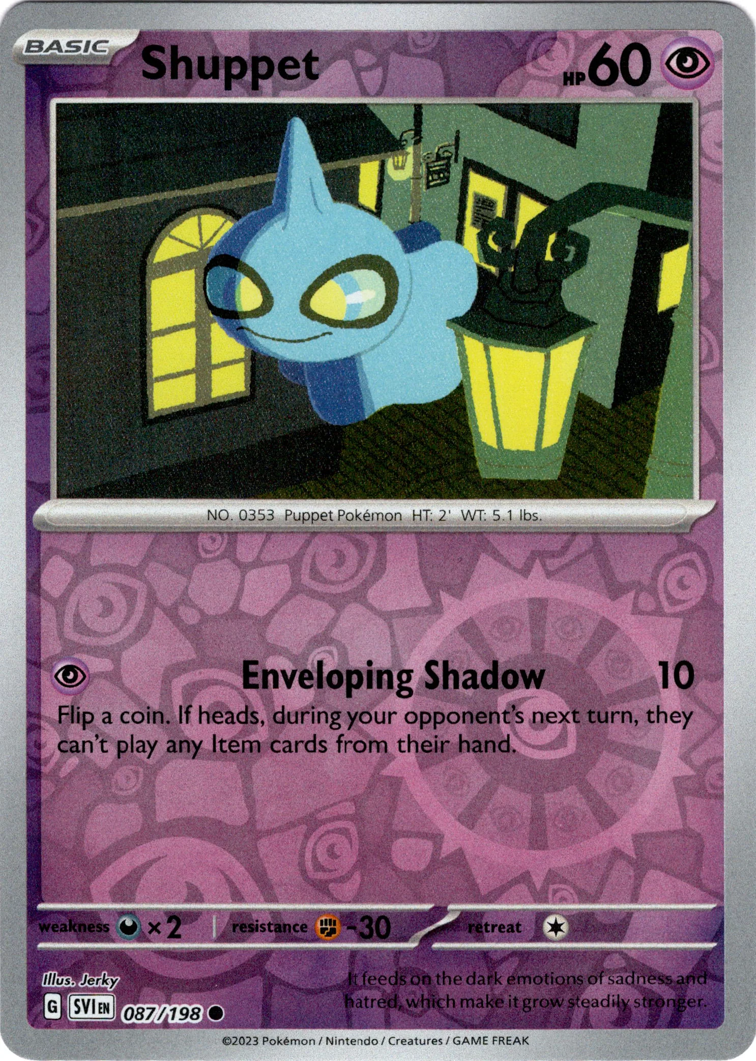 Shuppet - 087/198 - Scarlet & Violet - Reverse Holo