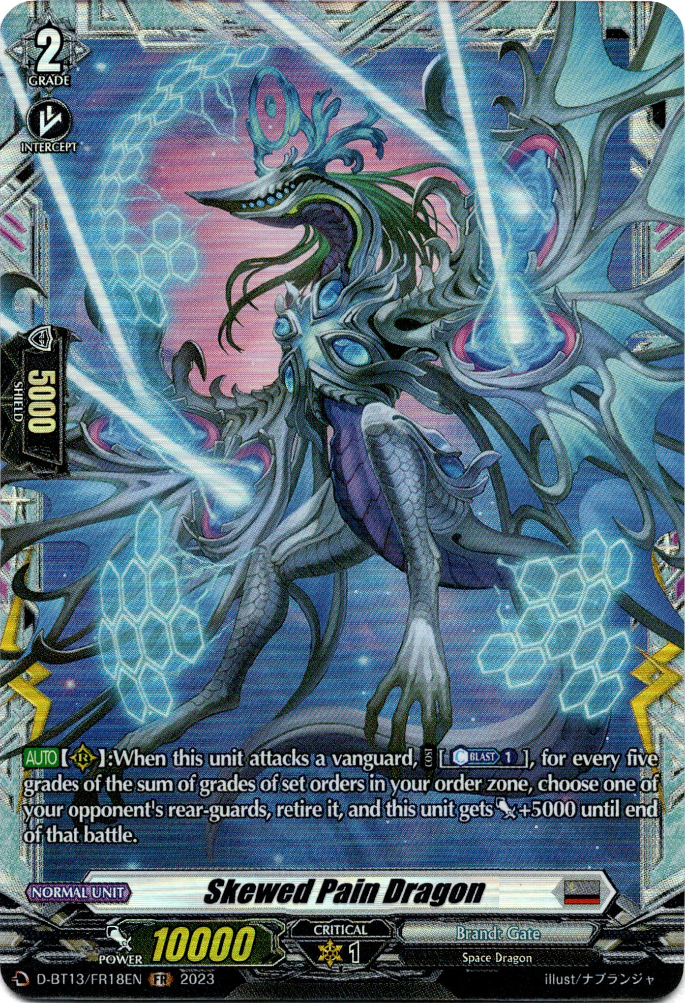 Skewed Pain Dragon - D-BT13/FR18EN - Flight of Chakrabarthi