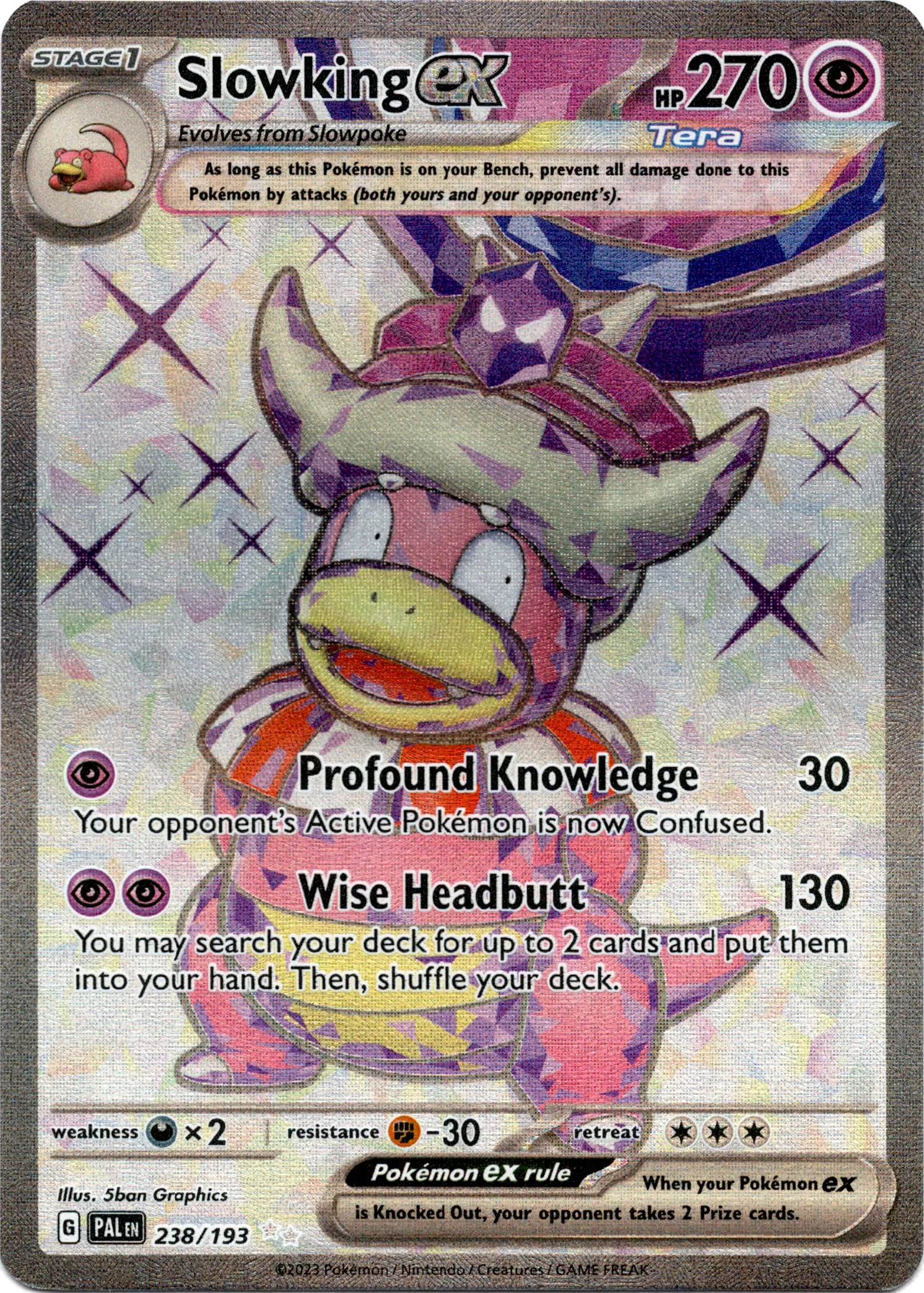 Slowking ex - 238/193 - Paldea Evolved - Holo