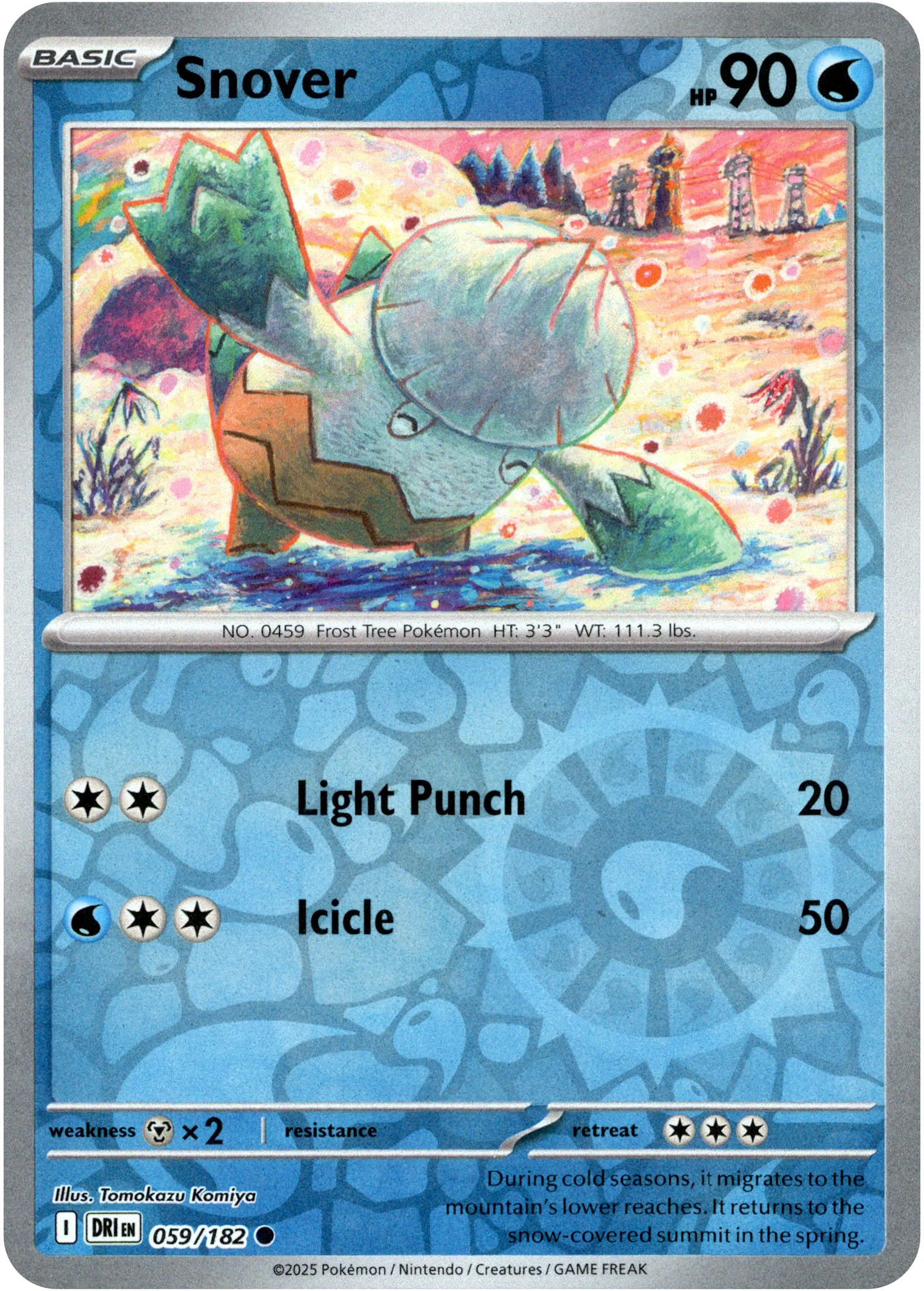 Snover - 059/182 - Destined Rivals - Reverse Holo