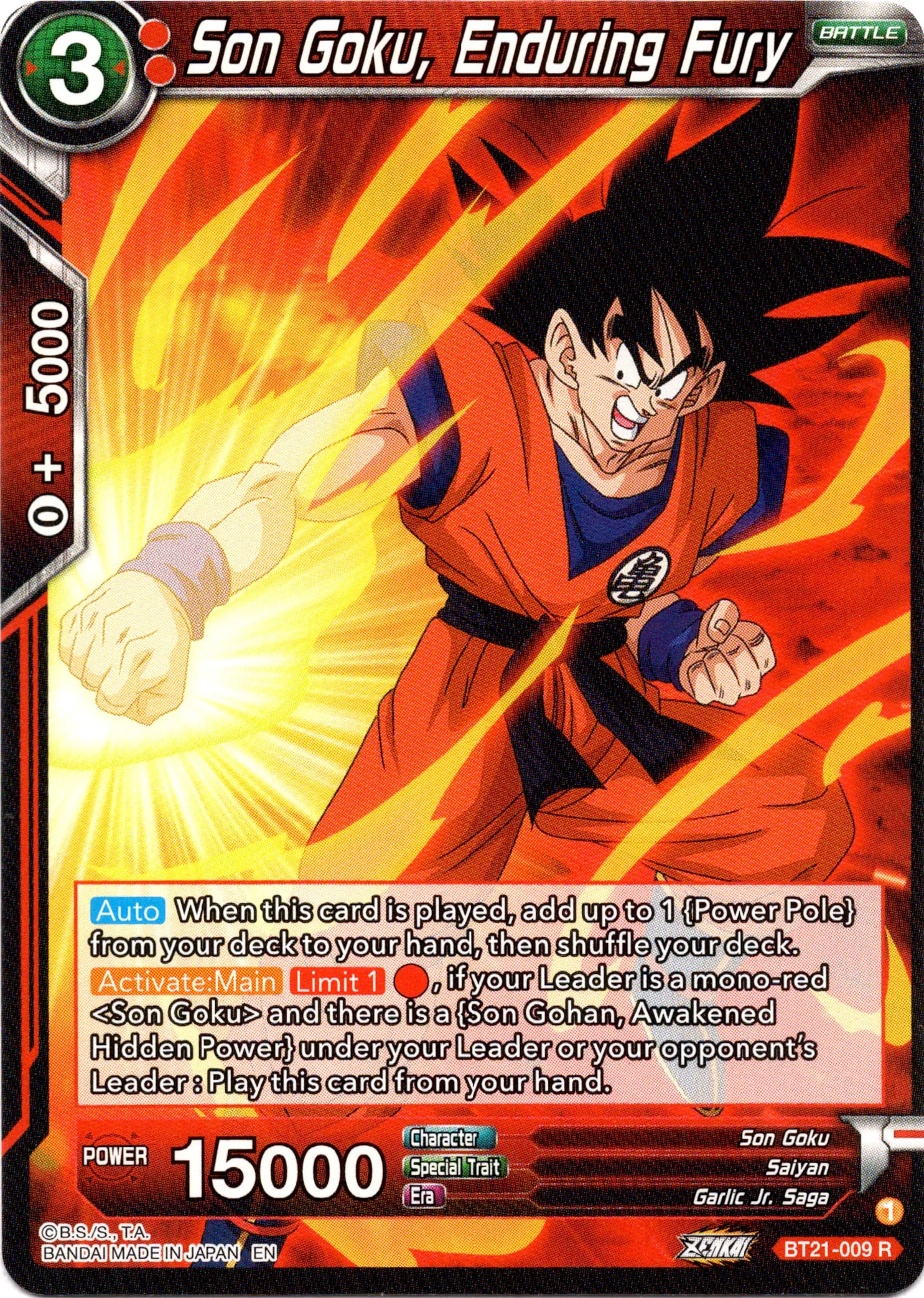 Son Goku, Enduring Fury - BT21-009 - Wild Resurgence