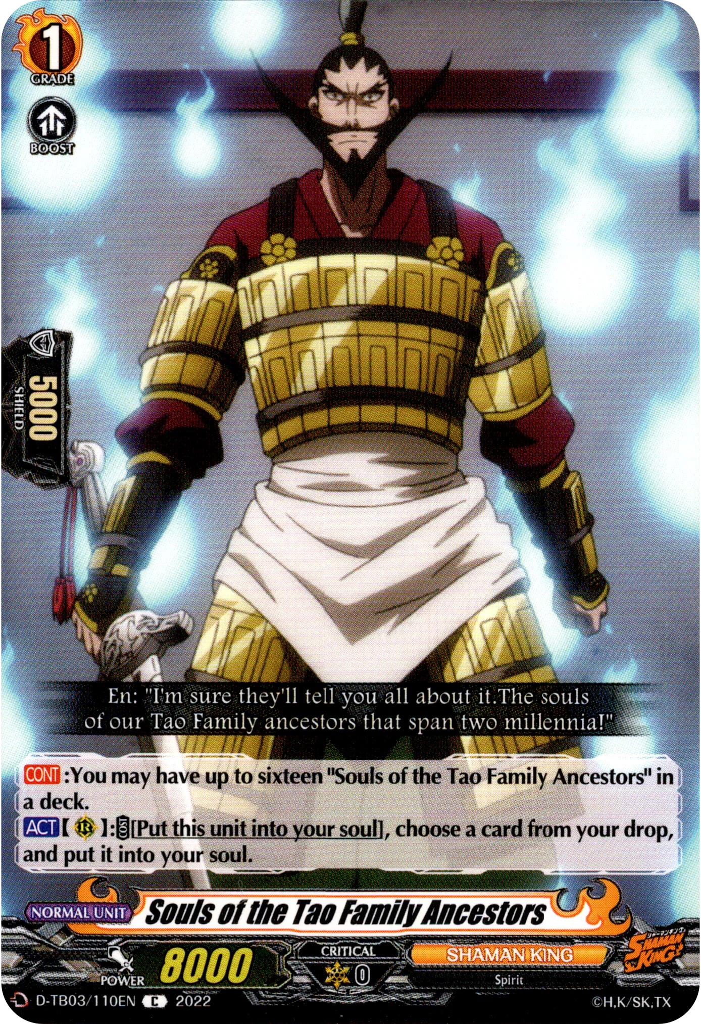 Souls of the Tao Family Ancestors - D-TB03/110EN - Shaman King