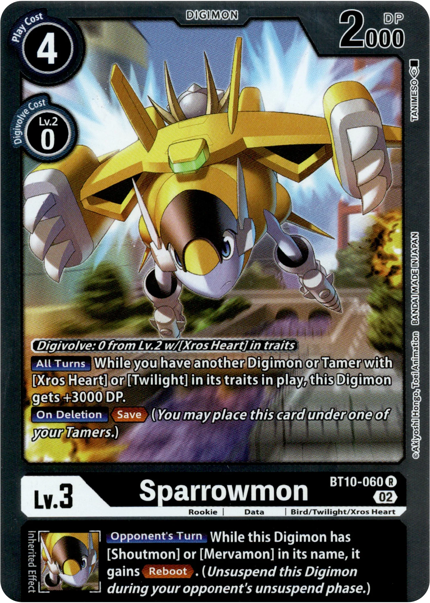 Sparrowmon - BT10-060 R - Xros Encounter - Foil
