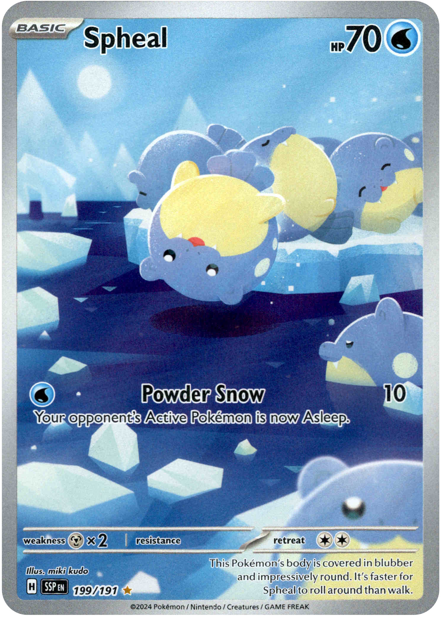 Spheal - 199/191 - Surging Sparks - Holo