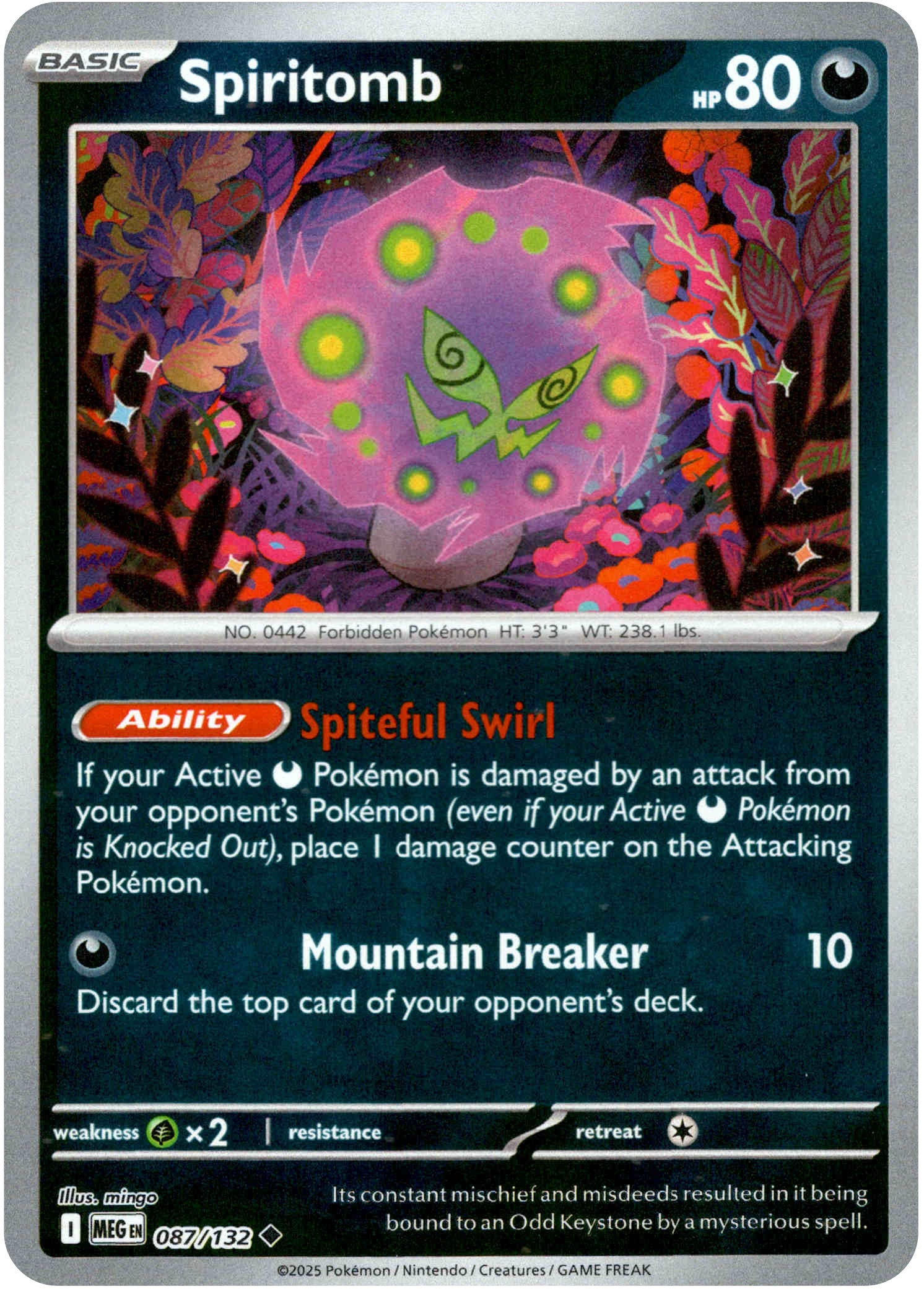 Spiritomb - 087/132 - Mega Evolution - Reverse Holo