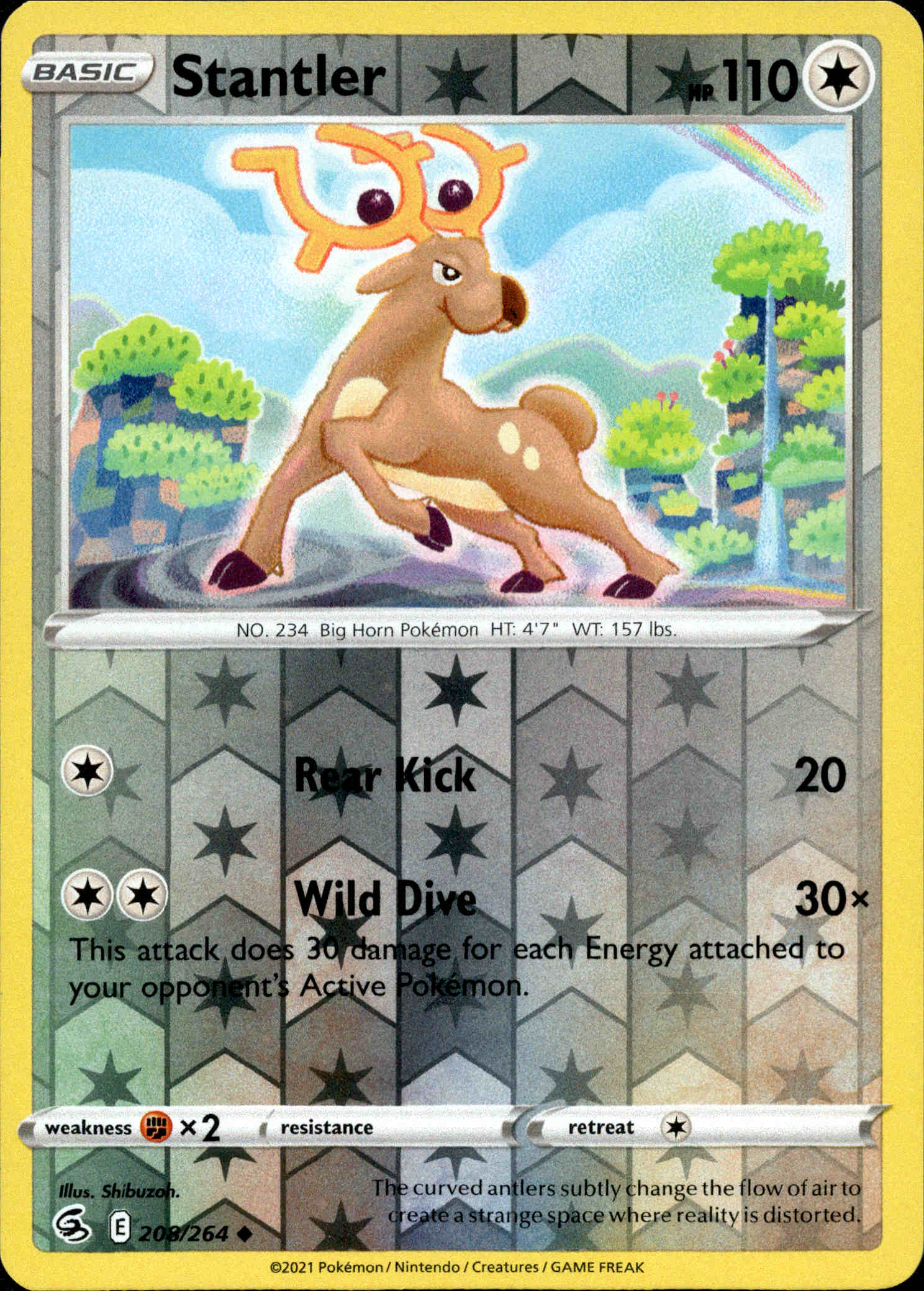 Stantler - 208/264 - Fusion Strike - Reverse Holo
