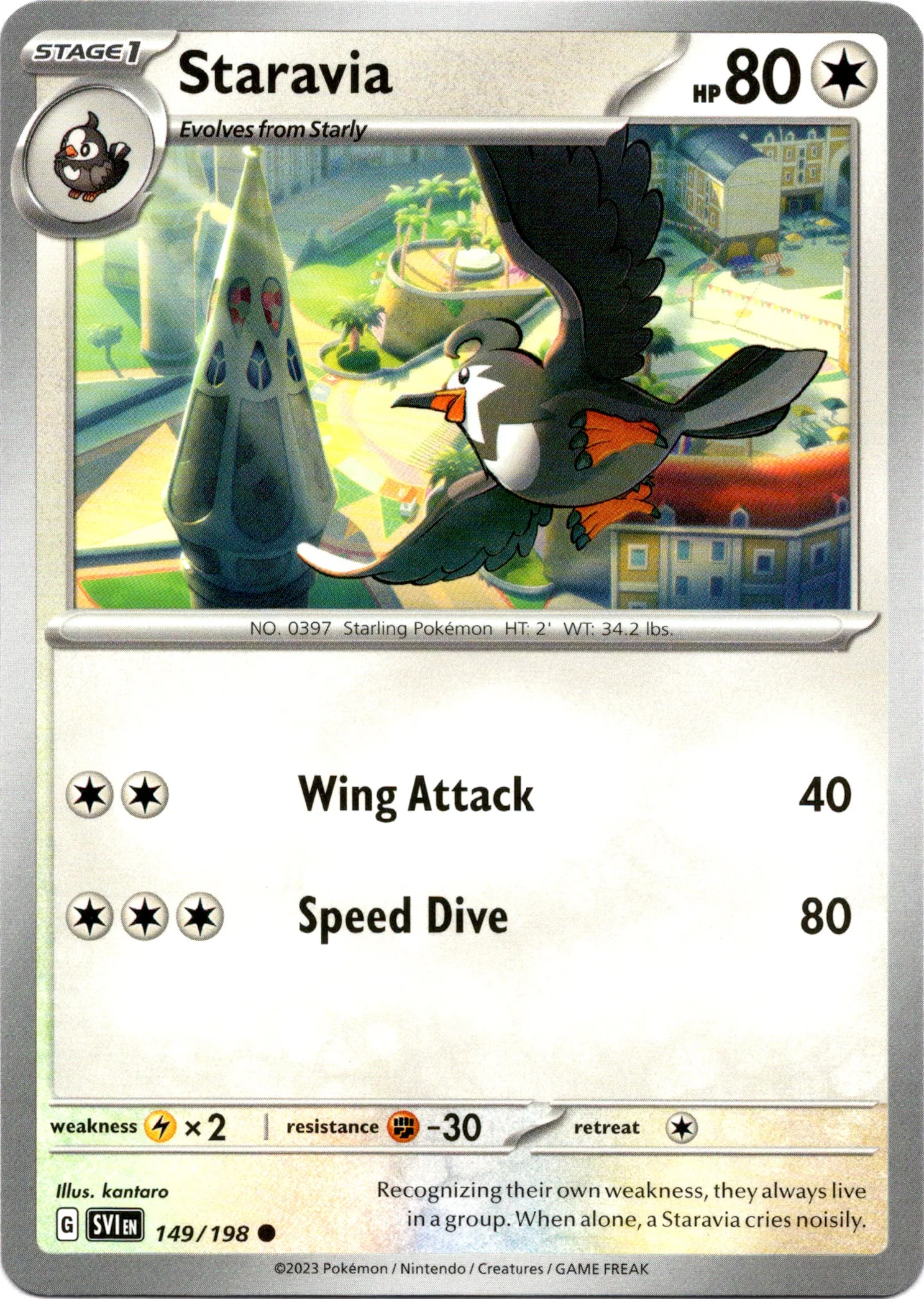 Staravia - 149/198 - Scarlet & Violet