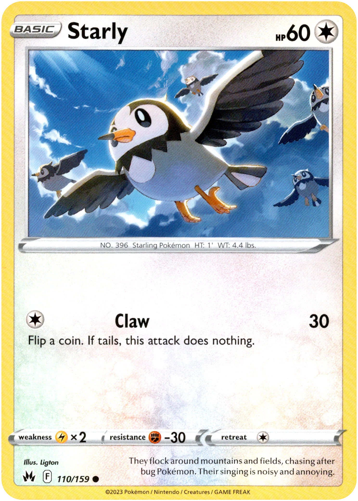 Starly - 110/159 - Crown Zenith