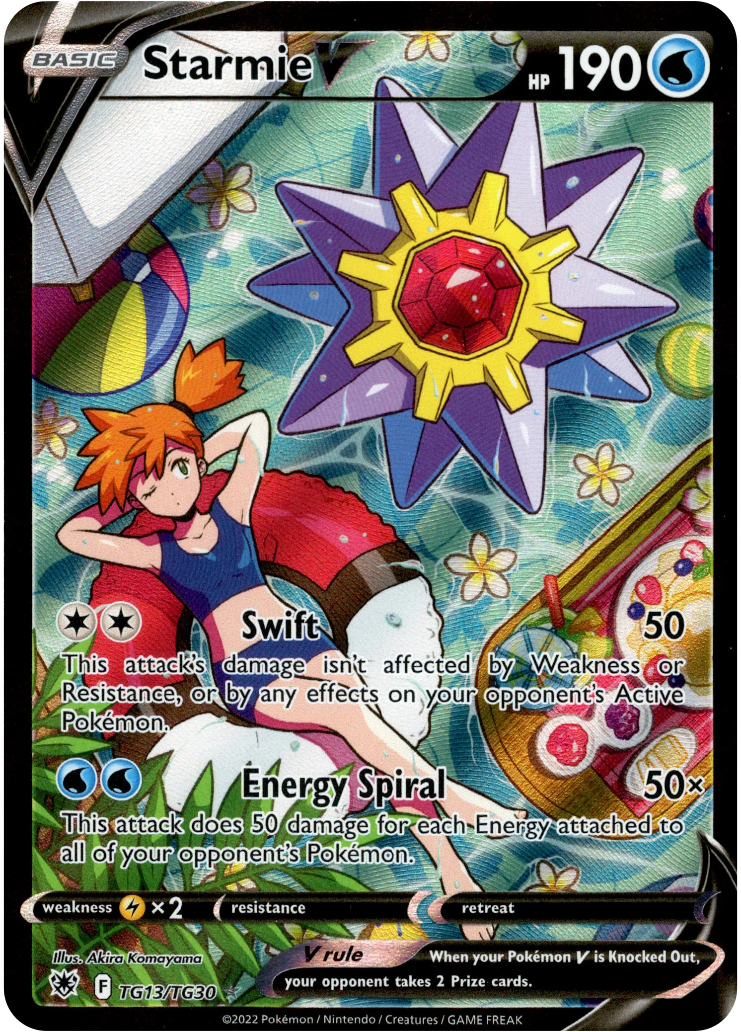 Starmie V - TG13/TG30 - Astral Radiance - Holo