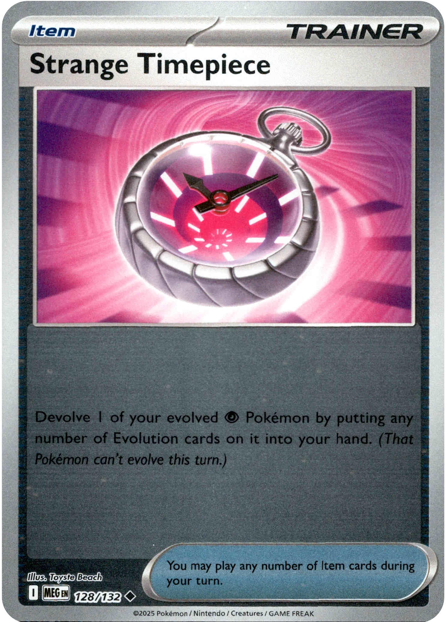 Strange Timepiece - 128/132 - Mega Evolution - Reverse Holo