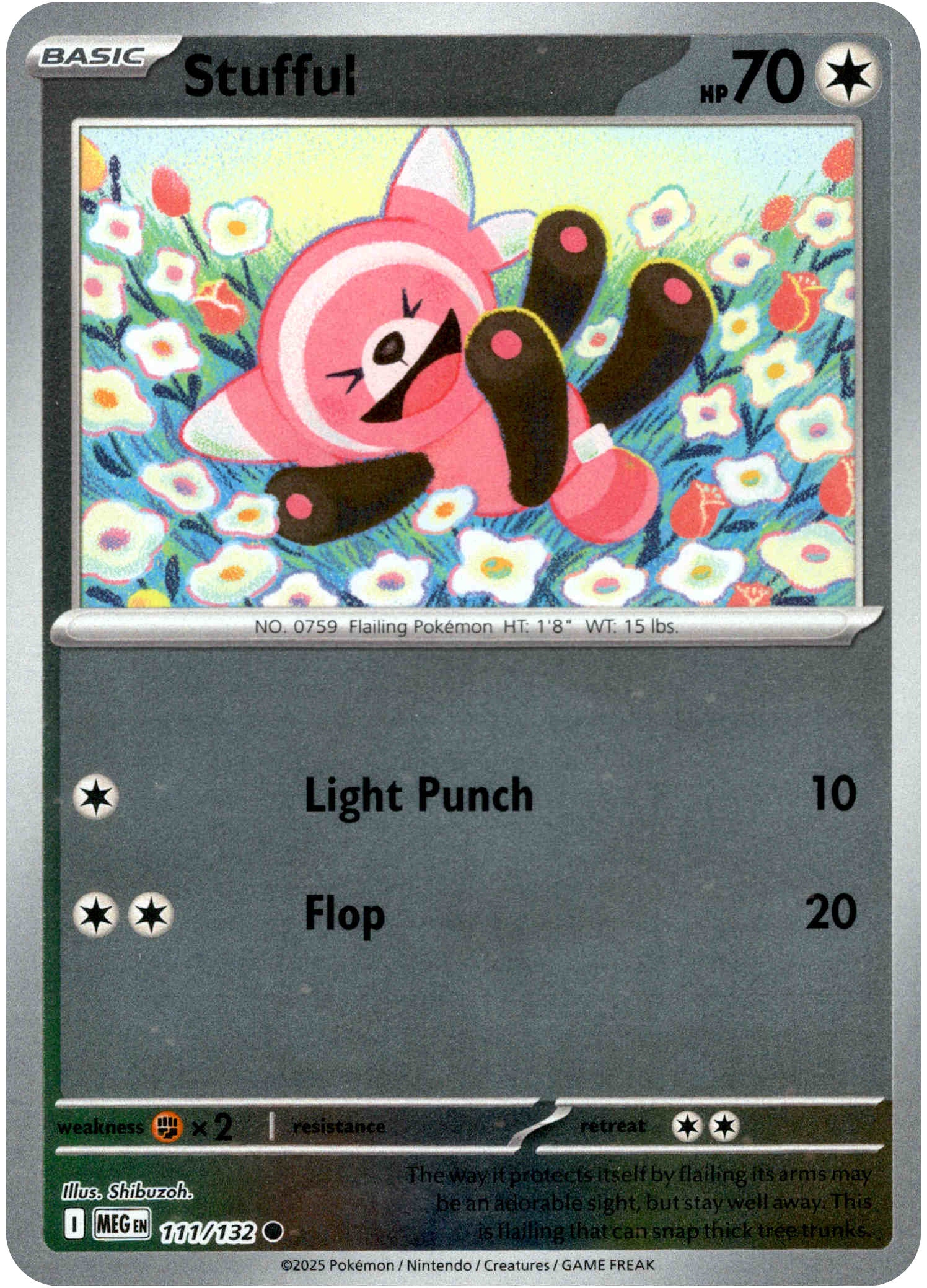 Stufful - 111/132 - Mega Evolution - Reverse Holo