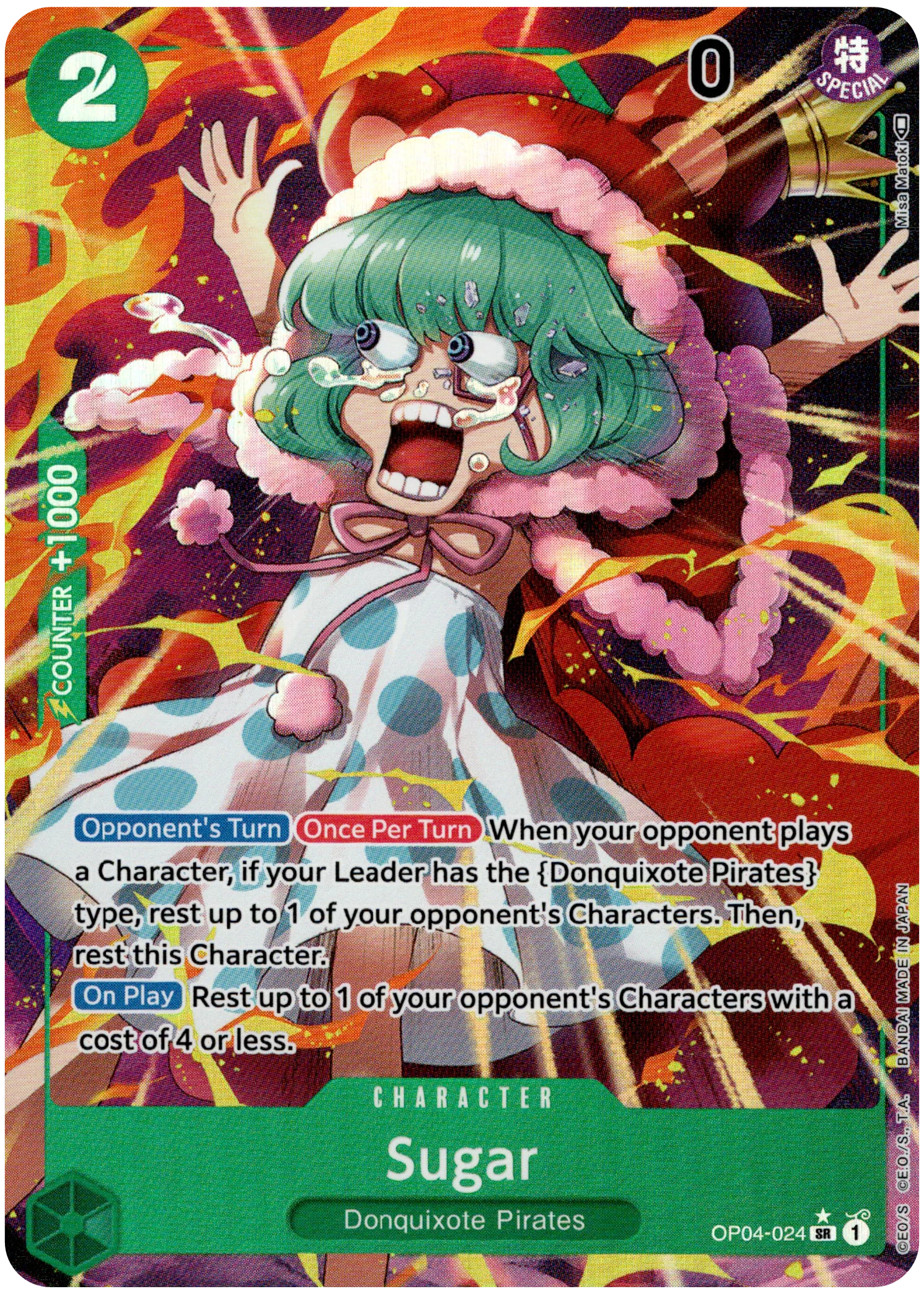 Sugar Alternate Art - OP04-024 SR - Kingdoms of Intrigue - Foil