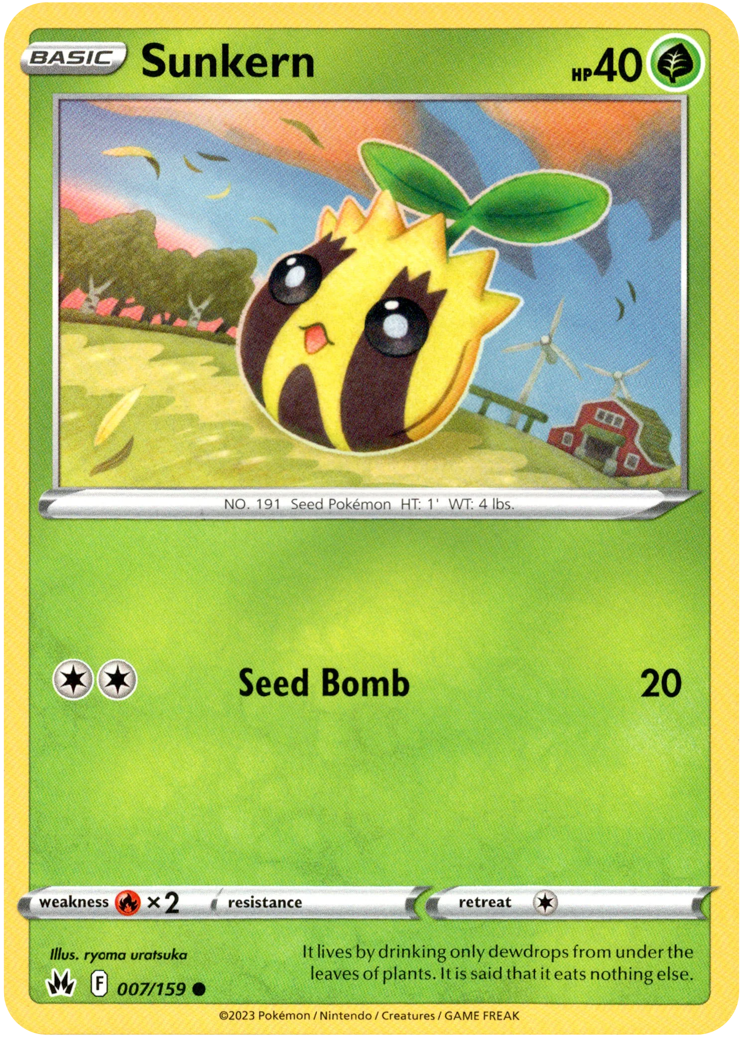 Sunkern - 007/159 - Crown Zenith
