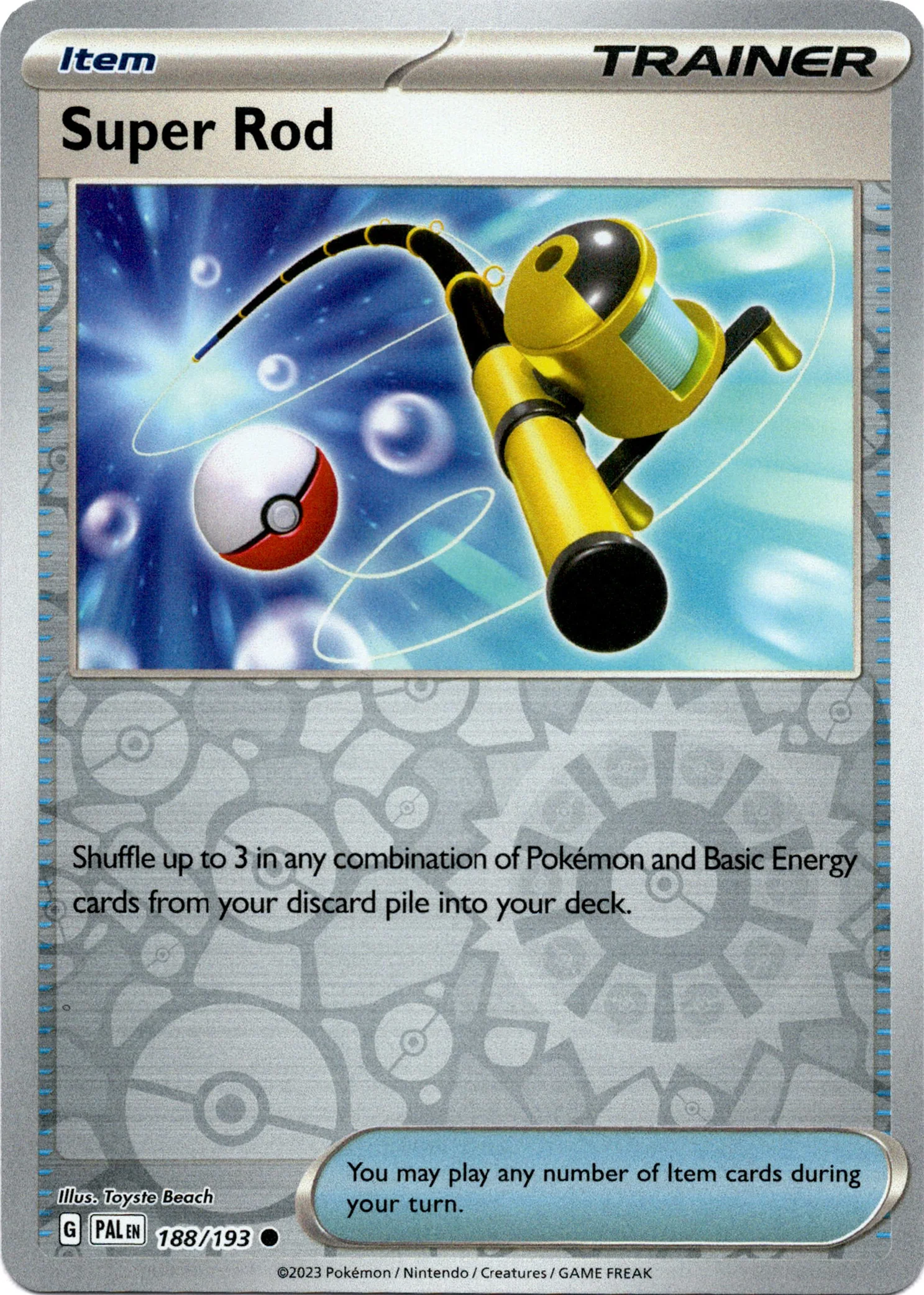 Super Rod - 188/193 - Paldea Evolved - Reverse Holo