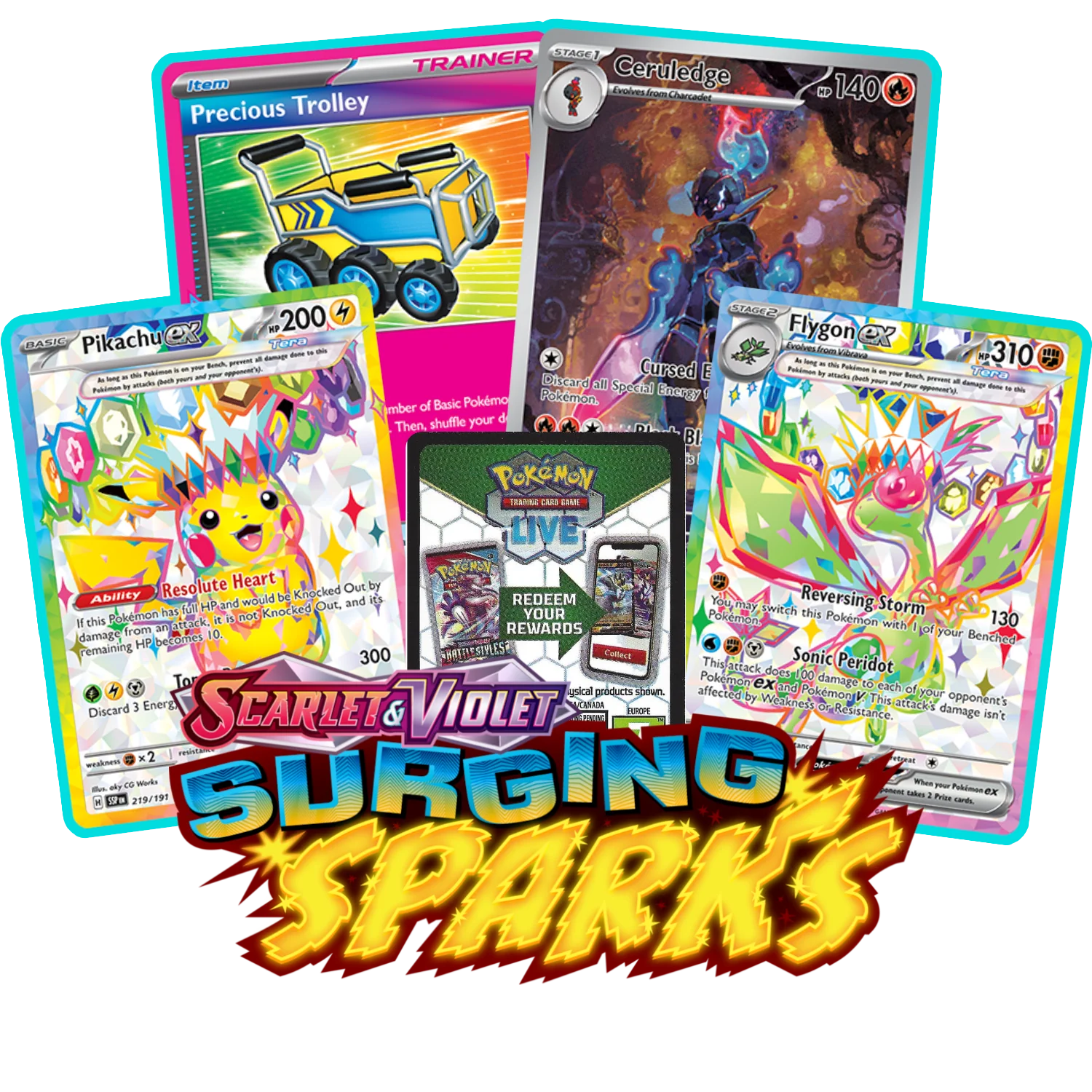 Surging Sparks PTCGL Code