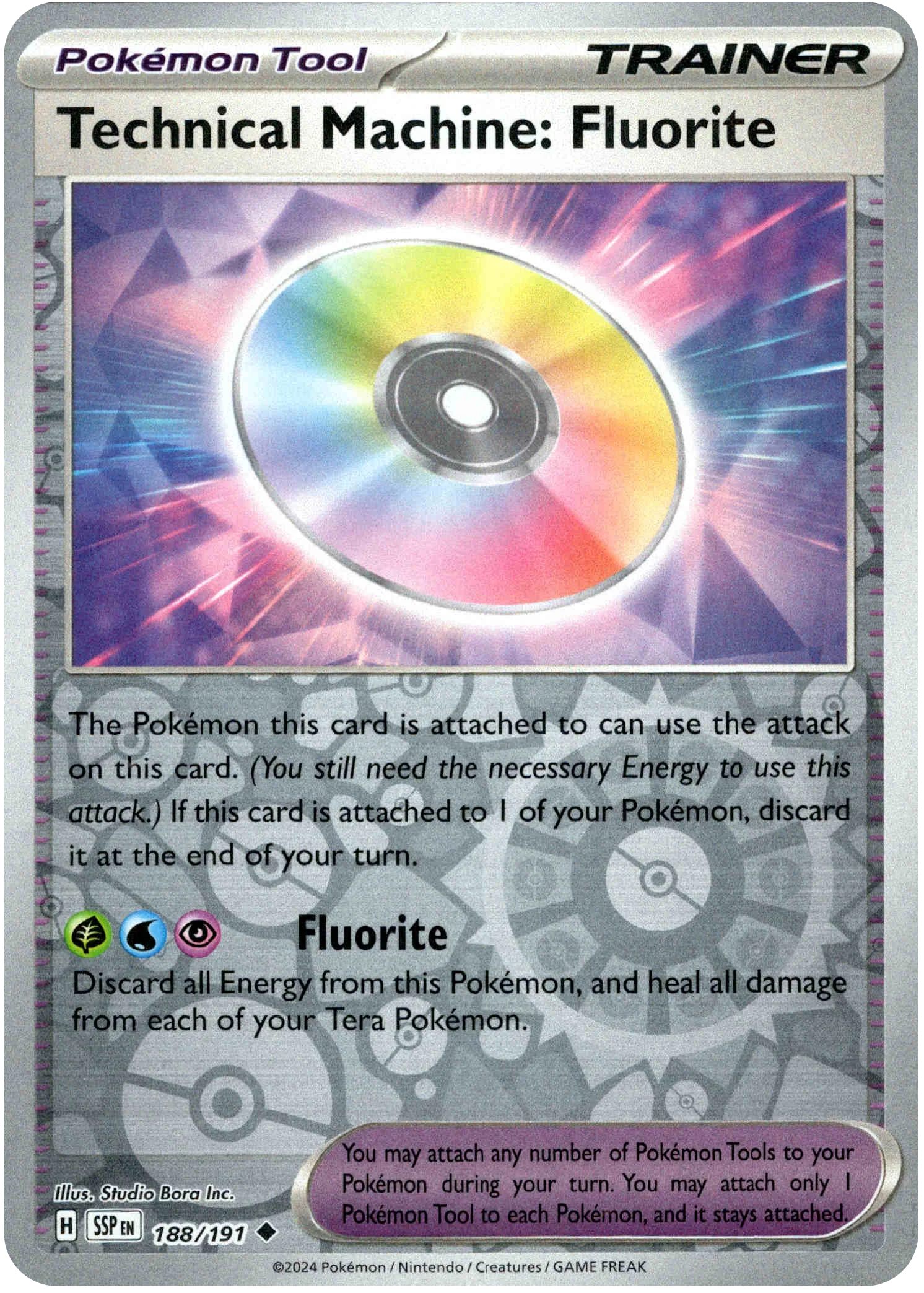 Technical Machine: Fluorite - 188/191 - Surging Sparks - Reverse Holo