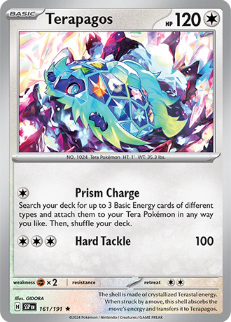 Terapagos - 161/191 - Surging Sparks - Holo