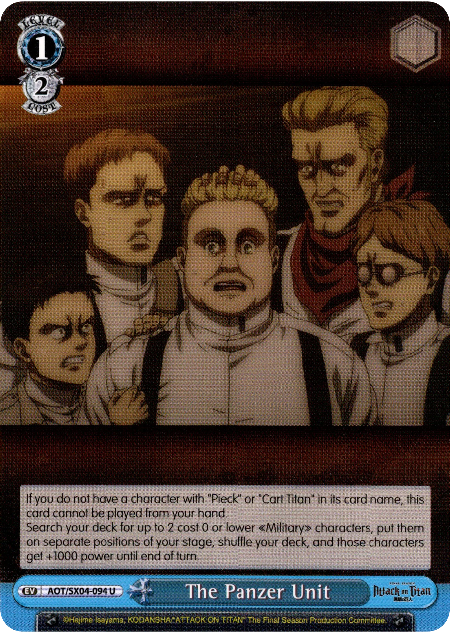 The Panzer Unit - AOT/SX04-094 U