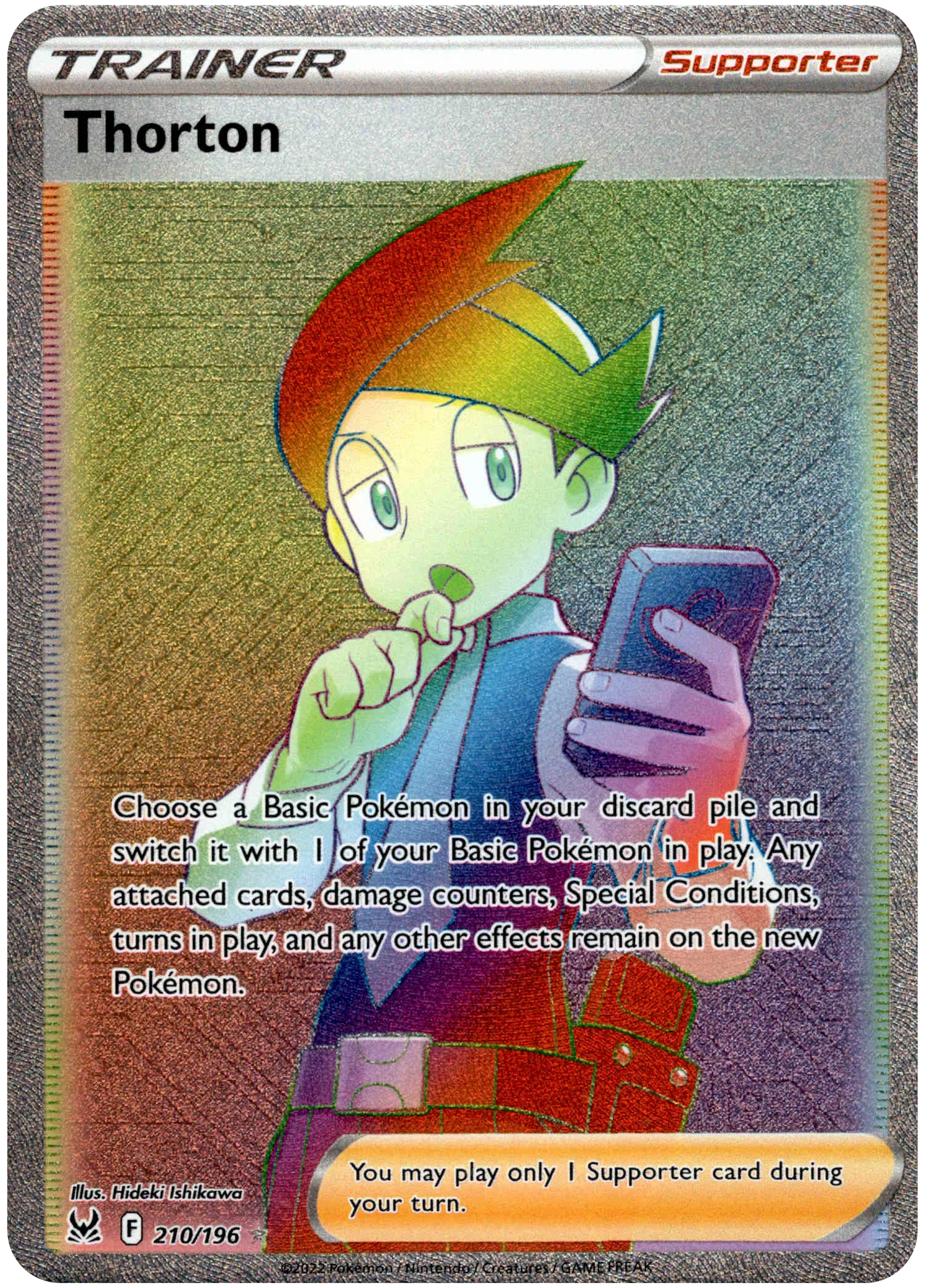 Thorton Hyper Rare - 210/196 - Lost Origin - Holo