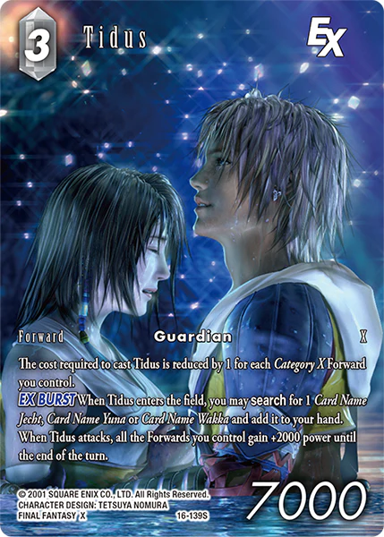Tidus EX Full Art - 16-139S - Emissaries of Light - Foil