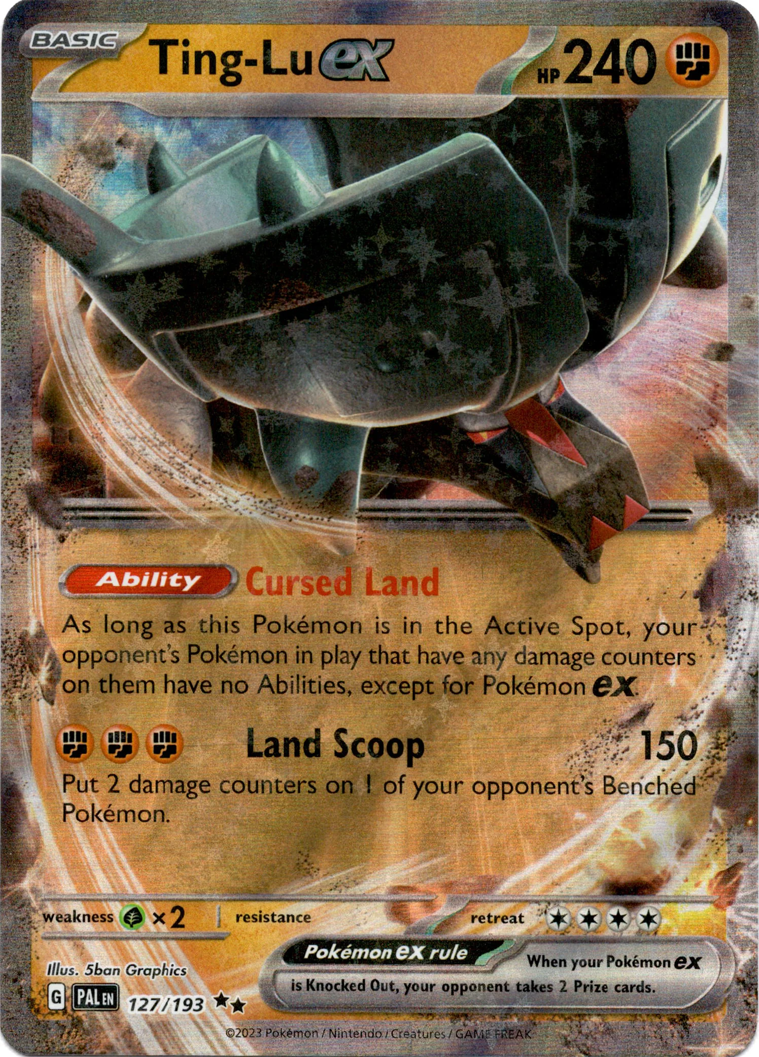 Ting-Lu ex - 127/193 - Paldea Evolved - Holo