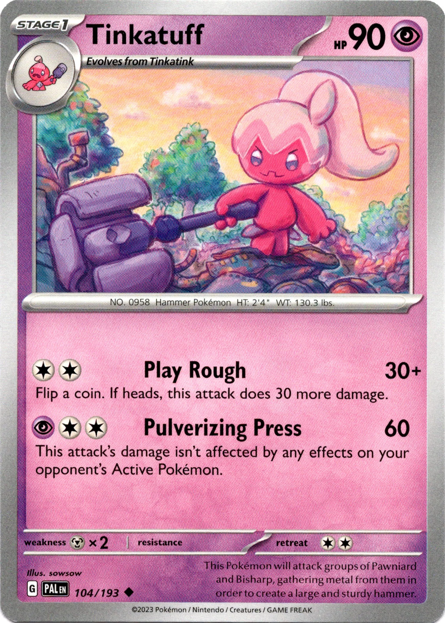 Tinkatuff - 104/193 - Paldea Evolved